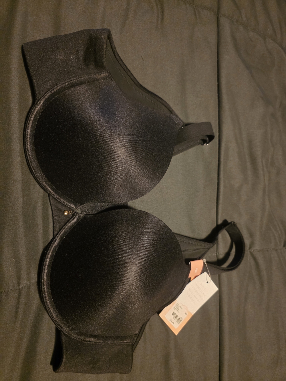 NWT Cacique Smooth Boost Plunge Black Bra